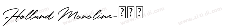 Holland Monoline字体转换